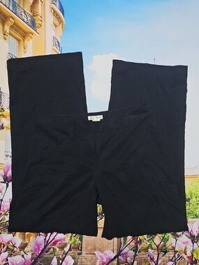 Tommy Bahama‎ Fly to Fiji Silk Black Wide Leg Pants Size 6 New